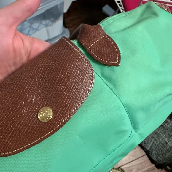 Longchamp Mini Le Pliage in hard to find Mint Green - Picture 3 of 8